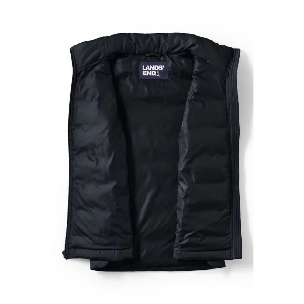Lands' End Black Puffer Vest NWT - Picture 8 of 9